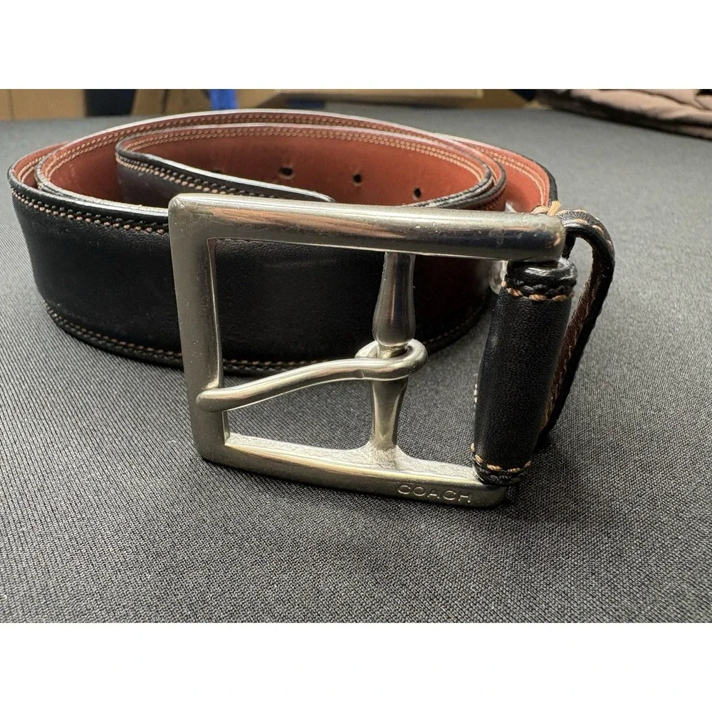 Coach Leather Belt Mens 34